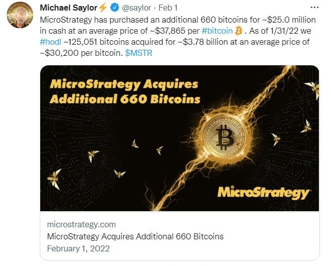 MicroStrategy Биткойн покупка