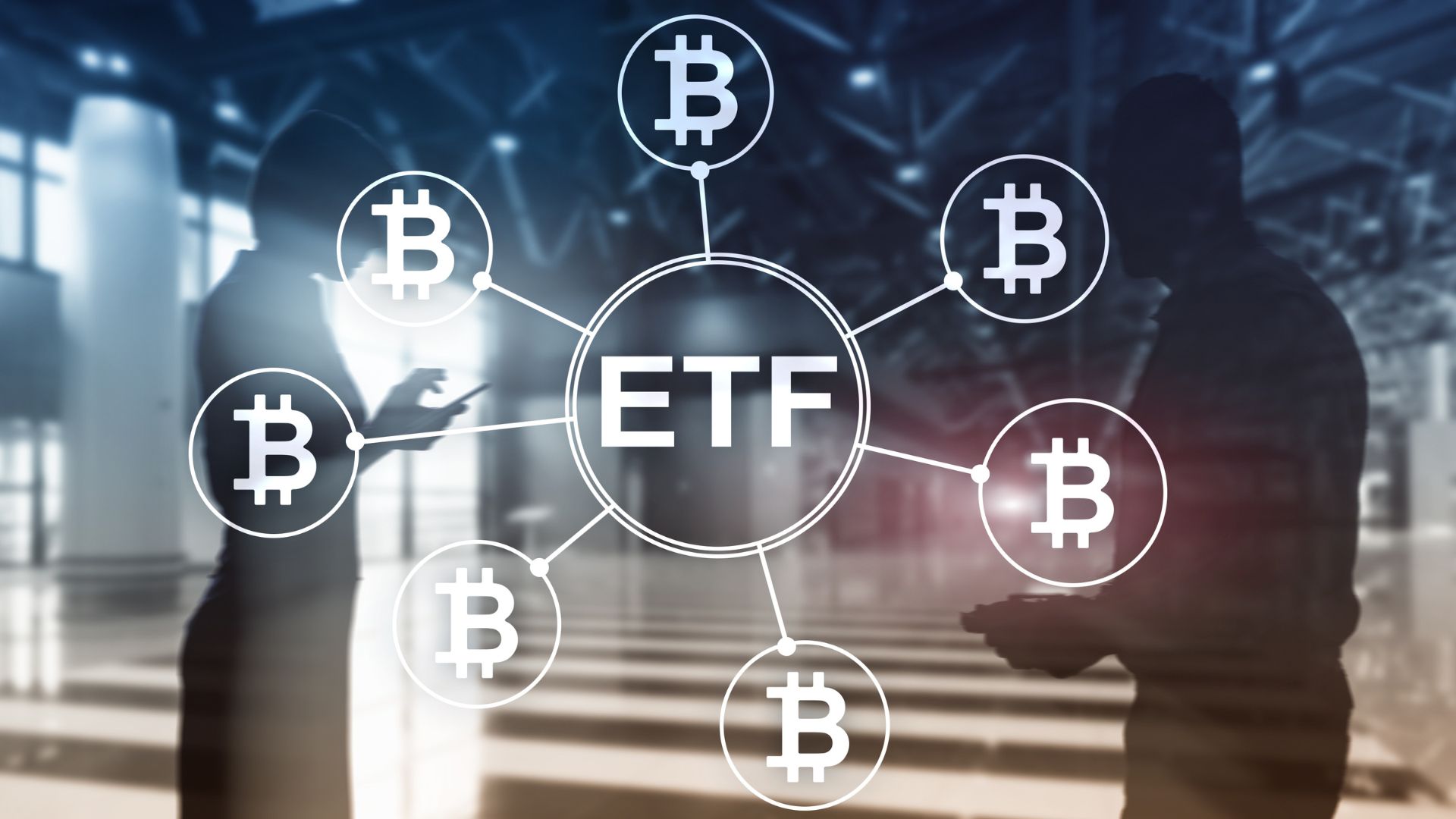 ETF Биткойн лого символ диаграма